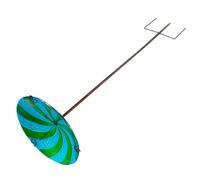 POPETPOP Colorful Glass Bird Bath and Feeder Station Outdoor Garden Bird Bath Bowl with Decorative Art Design for Yard Feeding Tool and Garden Decor