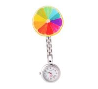 POPETPOP Colorful Pendant Electronic Pocket Clock for Nurses and Doctors Sanatorium Time Keeper Therapist Fob Watch Clip