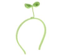 POPETPOP Comfortable Green Crochet Headband Made of Woolen Yarn and Iron for Special Occasions and Parties, Simple Elegant Style Versatile Styling Hair Accessory