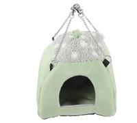 POPETPOP Comfortable Hamster House Warm Hideout for Small Animals Breathable Bed for Chinchillas and Gerbils Easy to Install Hammock for Pet Cages