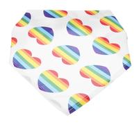 POPETPOP Comfortable Polyester Triangle Bandana for Dogs and Cats, Adorable Pet Scarf with Unique Printed Design, Birthday Triangle Bandana for Puppy or Cat