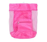 POPETPOP Compact Pink Nylon Beach Bag, Foldable Shell Storage Backpack Helping Boys and Stay Organised the Beach or Pool
