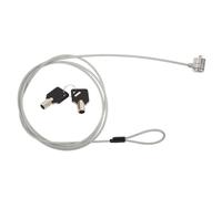 POPETPOP Computer Cable Lock for Laptops with Keys, Lightweight Zinc Alloy Security Cable Lock, Pry-resistant Design, 6.6ft Length for Electronic Devices and Tablets, the Go