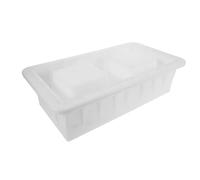 POPETPOP Concrete Hollow Double Hole Brick Mold 40x20x12cm - Thickened Plastic Cement Mould for Garden Paving, Outdoor Landscaping, and DIY Concrete Bricks