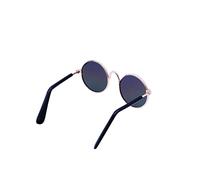 POPETPOP Cool PET Glasses for Small Dogs and Cats Metal Frame Comfortable Spring Legs Cat Sunglasses Dog Eyewear Blue-Green Photography Costume Accessory Random Color
