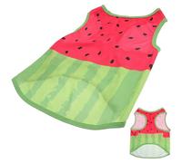 POPETPOP Cooling Pet Vest for Dogs Summer Watermelon Puppy T-shirt, Comfortable Silk Material with Adorable Design, Suitable for Outdoor Activities and Hot Flashes, Size L and Xl Available