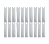 POPETPOP Copper Electrode Sheets and Efficient Classroom Demonstrations with Instruction 20pcs Stable Microcurrent Generation Silver Electrodes for Fruit Battery Science Experiments
