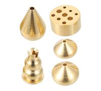 POPETPOP Copper Incense Holders Fine Workmanship 5pcs with Unique Appearance Design and Desktop Decor Function and Incense Burning Sticks Display for Home Ornament
