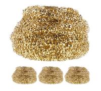 POPETPOP Copper Wire Soldering Tip Cleaning Kit Sturdy Golden Copper Wire Material 4pcs Convenient and Efficient Iron Cleaner for Soldering Tips for Industrial Use