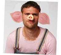 POPETPOP Cosplay Pig Ears Prop Halloween Costume Accessory for Adults and Funny Party Dress Up Decor for Photo Shoots and Prank Role Play Events
