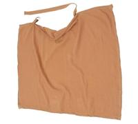 POPETPOP Cotton Breastfeeding Nursing Cover Apron for Mom, Soft Baby Breastfeeding Cover with Shawl, Lightweight Privacy Shield for Outdoor and Travel Use, Camel Color