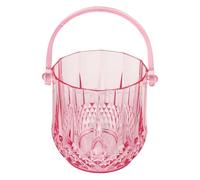 POPETPOP Creative and Practical Handle Design Ice Buckets Round Acrylic Ice Bucket with Large Capacity Elegant and Good-Looking for Ktv and Parties