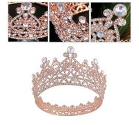 POPETPOP Creative Golden Crown Hair Accessory for Women of Ages, High Toughness Copper Claw with Fixed Rings at Both Ends, Bridal Hair Decoration for Wedding and Special Occasions