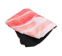 POPETPOP Creative Pet Sleeping Cushion for Dogs and Cats Thickened Non- Bedding Mat Bacon Pattern Lightweight Portable and Comfortable Warm Bedding for Pets
