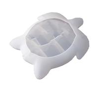 POPETPOP Creative Silicone Tray Mold for DIY Crafts Wear Resistance and Break Resistance, White Silicone Storage Plate Mould for Handmade Epoxy Resin Turtle Tray