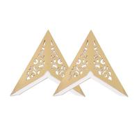 POPETPOP Creative Star Lampshade 7 Pointed Paper Lantern Decorative Light Shade for Birthday Parties and Shop Windows 2Pcs Gold 45Cm