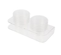 POPETPOP Crested Gecko Food Dish Reptile Feeding Container Reptile Accessory Escape Water Dish Compact Feeder