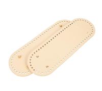 POPETPOP Crochet Bag Bottom Knitting Bag Base Design PU Leather Replacement Tool DIY Craft Shaping Base Oblong 30X10Cm for Handmade