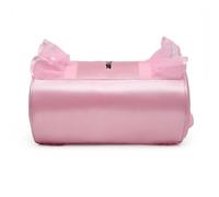 POPETPOP Cross Body Dance Bag Nylon Large Capacity Pink | Shoulder Sling Style, Smooth Zipper, Handle Carry, Daily Storage and Lunch Box Bag for Ballerina Dancers