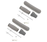 POPETPOP Crutch Pads and Replacement Tips with Rubber Hand Grips and Metal Screws, Easy Maintenance Crutch Accessories Providing Enhanced Stability for Outdoor Use and Rehabilitation