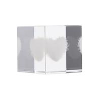 POPETPOP Crystal Cloud Desktop Ornament 3d Carved Cube Decoration for Interior Decoration, Stylish Crystal Craft with Appearance, for Decorating Houses and Photo Props