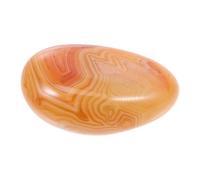 POPETPOP Crystal for Meditation and Mental Function Enhancement Crystal Ornament with Unique Shape and Pattern Natural Stone Red Agate Handheld Tumbled Stone Small and Light for Home Decor