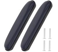 POPETPOP Cushions Support Leather and Oxford with Comfortable Cloth, 2pcs Armrest Pad Replacement Cover Anti-Slip Bottom Elbow Wide Wheelchair Suitable Standard Wheelchairs