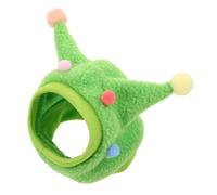 POPETPOP Cute Bearded Dragon Hat with Horns and Pom Balls Adorable Reptile Costume for Small Pets for Photoshoots with Lizards Geckos and Birds Winter Warm Accessory