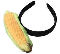 POPETPOP Cute Corn Shaped Headband Made of Cloth for Applying Makeup and Washing Your Face, Fashionable and Adorable Vegetable Hair Accessory That Holds Hair in Place with High Reliability