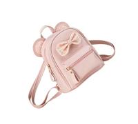 POPETPOP Cute Pink Mini Backpack for Bowknot and Polka Dots, Convertible Small Shoulder Bag Casual Satchel for School and Travel