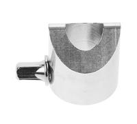 POPETPOP Cymbal Clamp Silver Zinc Alloy for Electronic Drum Cymbals Adjustable Angle Drum Stand Holder Prevents Loosening, for Drummers and Musicians Performing Live Or in Studio