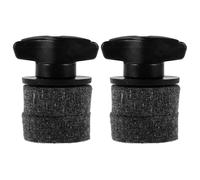 POPETPOP Cymbal Felt Washer Set with Plastic Bracket and Thumb Screw Clamping Nut, 2pcs Drum Cymbal Fixing Kit with Black Felt Pads for Drum Kit Accessories