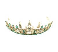 POPETPOP Dark-style Crown Headdress Gothic Queen Crown for Parties Cosplay Style Lightweight Elegant Dark Regal Design for Photoshoot Prop and Fashion Tiara Occasions