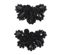 POPETPOP Decorative Crystal Shoe Clips for Women, Elegant Gothic Flower Design with Clip-on and Detachable Features, Suitable for Flats or Heels, for Weddings and Parties