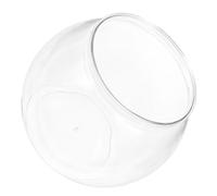 POPETPOP Decorative Small Fish Tank Plastic Goldfish Bowl Aquarium Perfect for Home Office Garden Decor