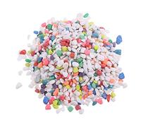 POPETPOP Decorative Stones for Fish Tank 2kg Bulk Bag Artificial Gravel Garden Pebbles Micro Landscape Moss Bottle Decor