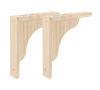 POPETPOP Decorative Triangle Shelf Brackets Heavy-Duty Wall-Mounted Wood Floating Shelf Supports for Kitchen Living Room Office Storage