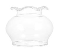 POPETPOP Delicate Glass Craft Lamp Shade Cover for Candle Lamps with Smooth Surface and Windproof Design for Home Décor and Candle Accessories