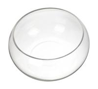 POPETPOP Desktop Fish Bowl Glass Round Vase Mini Aquarium for Betta Fish Garden Bowl for Water Feature
