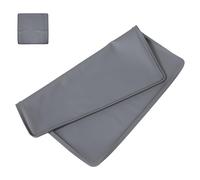 POPETPOP Dishwasher Leak Tray 60x60cm Grey Silicone Drip Pan with Raised Edge, Waterproof Non-slip Mat under Portable Dishwashers and Kitchen Sink Protection