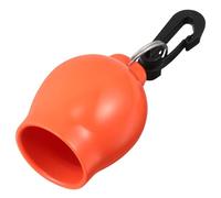 POPETPOP Diving Regulator Mouthpiece Guard with Dustproof Cap and Quick Release Clip, Scuba Diving Lip Cover Accessory for Outdoor Water Sports, Orange Sturdy Silicone Protector