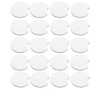 POPETPOP DIY Blank Coasters 50Pcs White Sublimation Car Cup Mats Wear-Resistant Non-Slip for Outdoor Drinks and Car Accessories