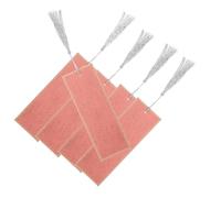 POPETPOP DIY Chinese Calligraphy Bookmarks 5Pcs Blank Watercolor Paper with Tassels for Crafting and Wedding Party Decorations