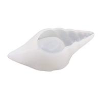 POPETPOP DIY Crystal Epoxy Mold Conch Container Flexible Premium Silicone Storage Mold Easy to Use White for Meaningful and Art Crafts