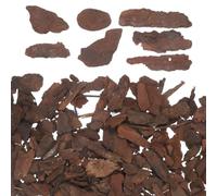 POPETPOP DIY Nature Bark Materials for Model Trains and Diorama Scenery, Brown Tree Bark Base Material for Moss Landscape and Miniature Base, Textured Elements to Simulate Leaves