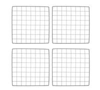 POPETPOP DIY Pet Fence Iron Mesh Sheet 35x35cm Black Thickened Cage Partition Panel for Dog, Cat, Rabbit Playpen and Animal Enclosure Accessories