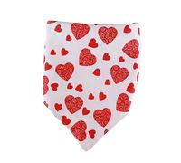 POPETPOP Dog Collar Bib Heart Design for Medium/large Dogs Pet Saliva Collar Decorative Red Valentine's Special
