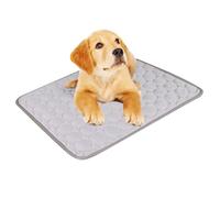 POPETPOP Dog Cooling Mat: 40×30cm Self Cooling Pad with Non-Toxic - Anti-Scratch Cool Blanket Waterproof for Dogs Cats, Multi-Pet Families (Size XS, Grey)