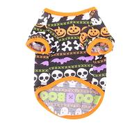 POPETPOP Dog Costume for Halloween Pet Pumpkin T-shirt Soft Material Breathable 1pc Dog Jumpsuits Clothing