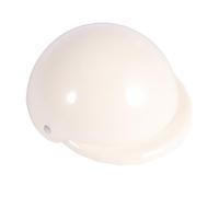 POPETPOP Dog Helmet with Adjustable Chin Strap, White Small Size 4 Inch Pet Safety Hat for Rain and Sun Protection